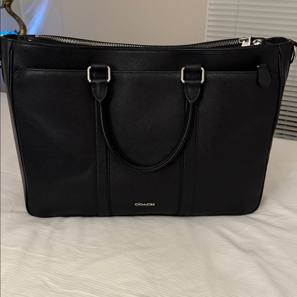 Coach Black Leather Shoulder Bag